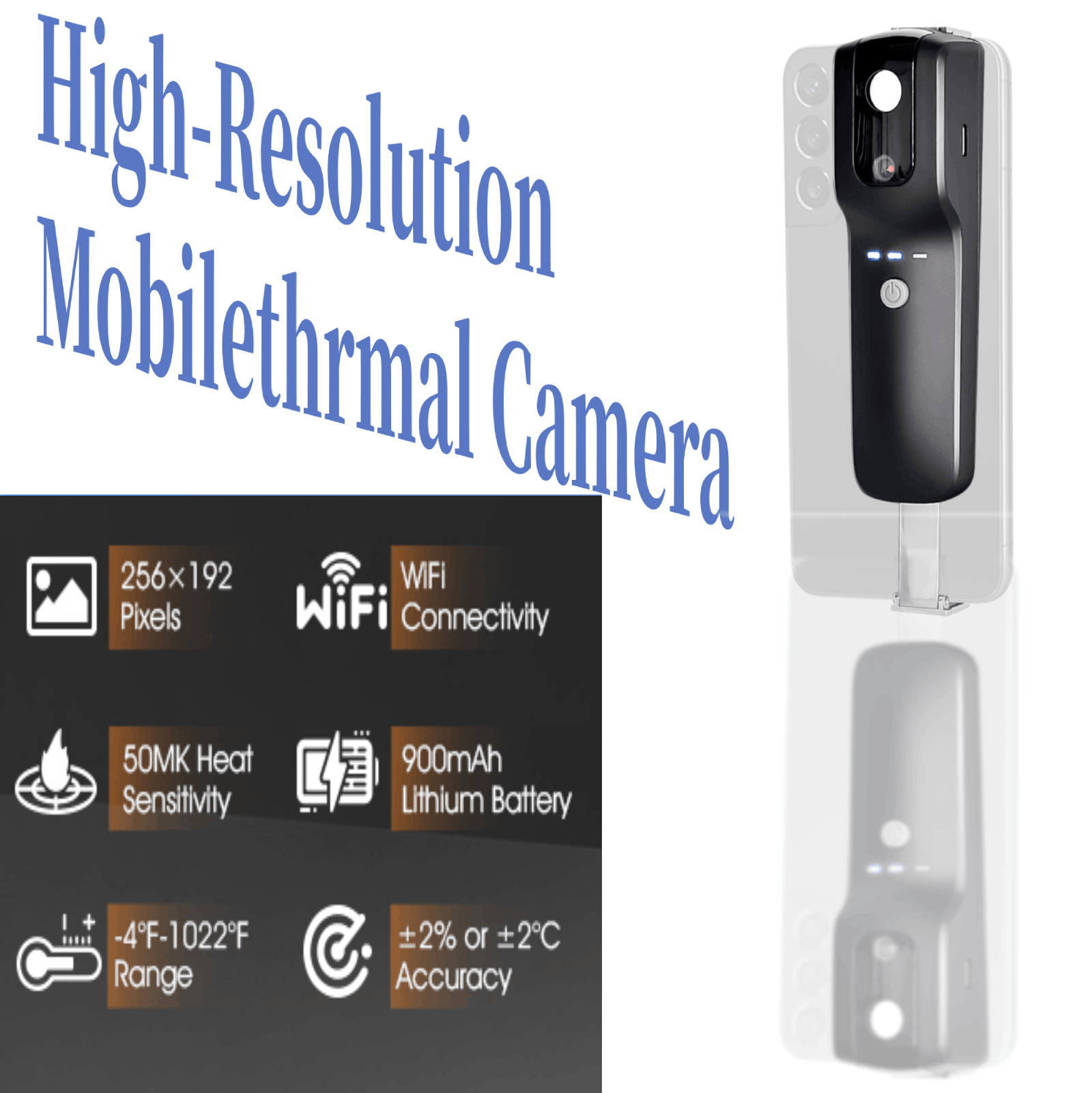 HP951A 256x192 WiFi Thermal Ca - Thermal Imaging Camera 256X192 评论和价格