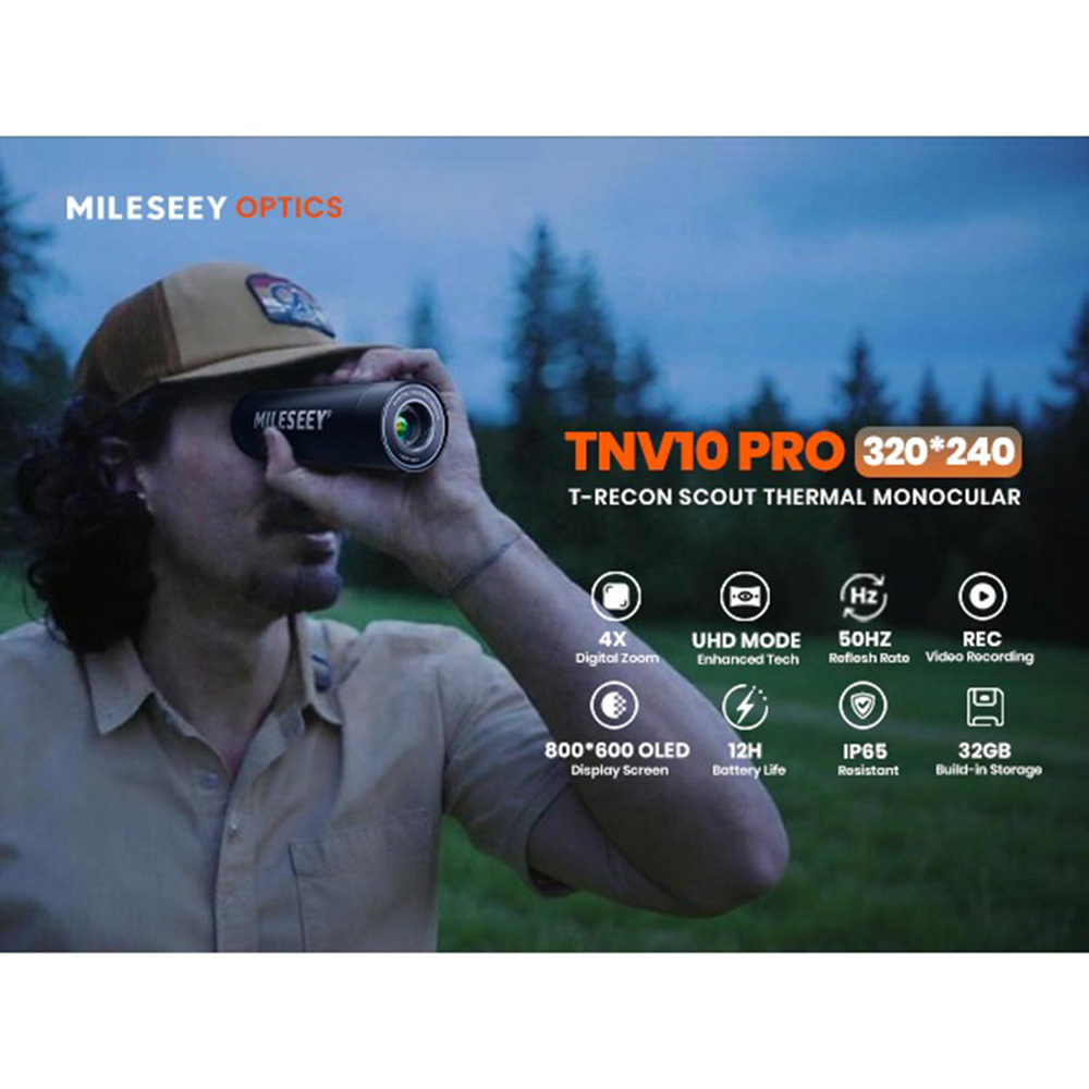 MILESEEY TNV10 PRO 320×240 Res - Thermal Scope Night Vision Monocular 评论和价格